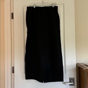 Old Navy Charcoal Linen-blend Relaxed Pants